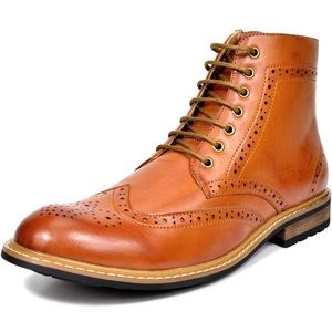 Bruno Marc Dress Men’s Ankle Motorcycle Boots